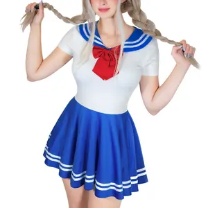 Littleforbig Women Silky Overall Magical Girls Silk-soft Mini Dress Skirt