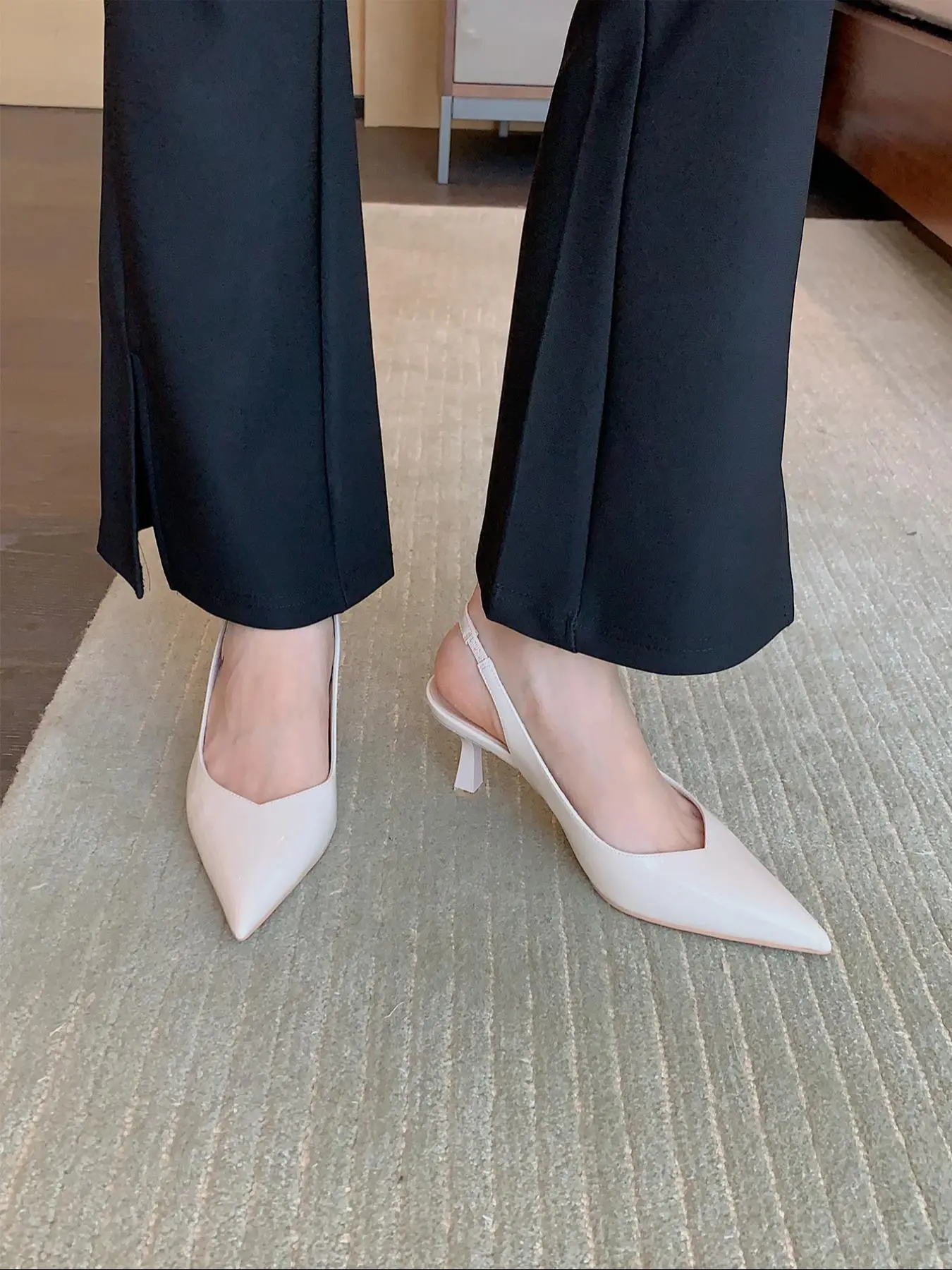 Women's Fashionable Solid Color Stiletto Heels, Strap Heels, Elegant Pointed Toe High Heels for Party, Daily Clothing Decor for Women & Girls, Footwear, Stiletto Heeled Sandals, Dressy Sandals