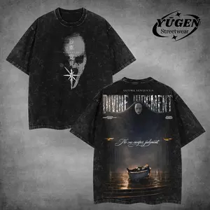 [Yūgen Store] Limited "Higuruma Hiromi" Deadly Sentence Judge JJK Premium Retro Vintage Unisex Oversize Anime Manga Acid Washed Heavyweight Cotton Hoodie & T-Shirt, Anime Merch, Gift For Jujutsu Kaisen Fan.