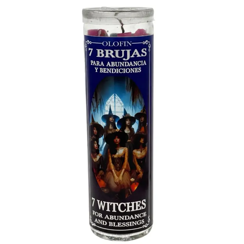 7 Brujas (7 Witches) Prepared Ritual Candle Perfumed