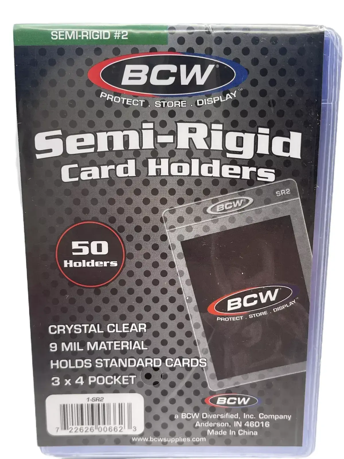 BCW Semi-Rigid Card Holders #2 1 Pack of 50 Sleeves for Standard Sized Cards  - Designed for Easy Card Handling and Display - TikTok Shop