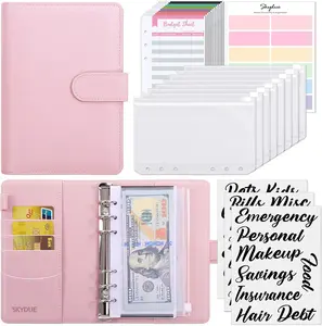 Budget Binder with Zipper Cash Envelopes & Expense Sheets — Money Saving Binder for Budgeting, Cash Stuffing, Savings Challenge & Expense Tracking