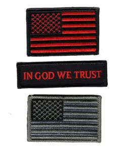 Bundle Bundle of 3pc in God USA Flag Velco Patch + Morale Patch in God We Trust