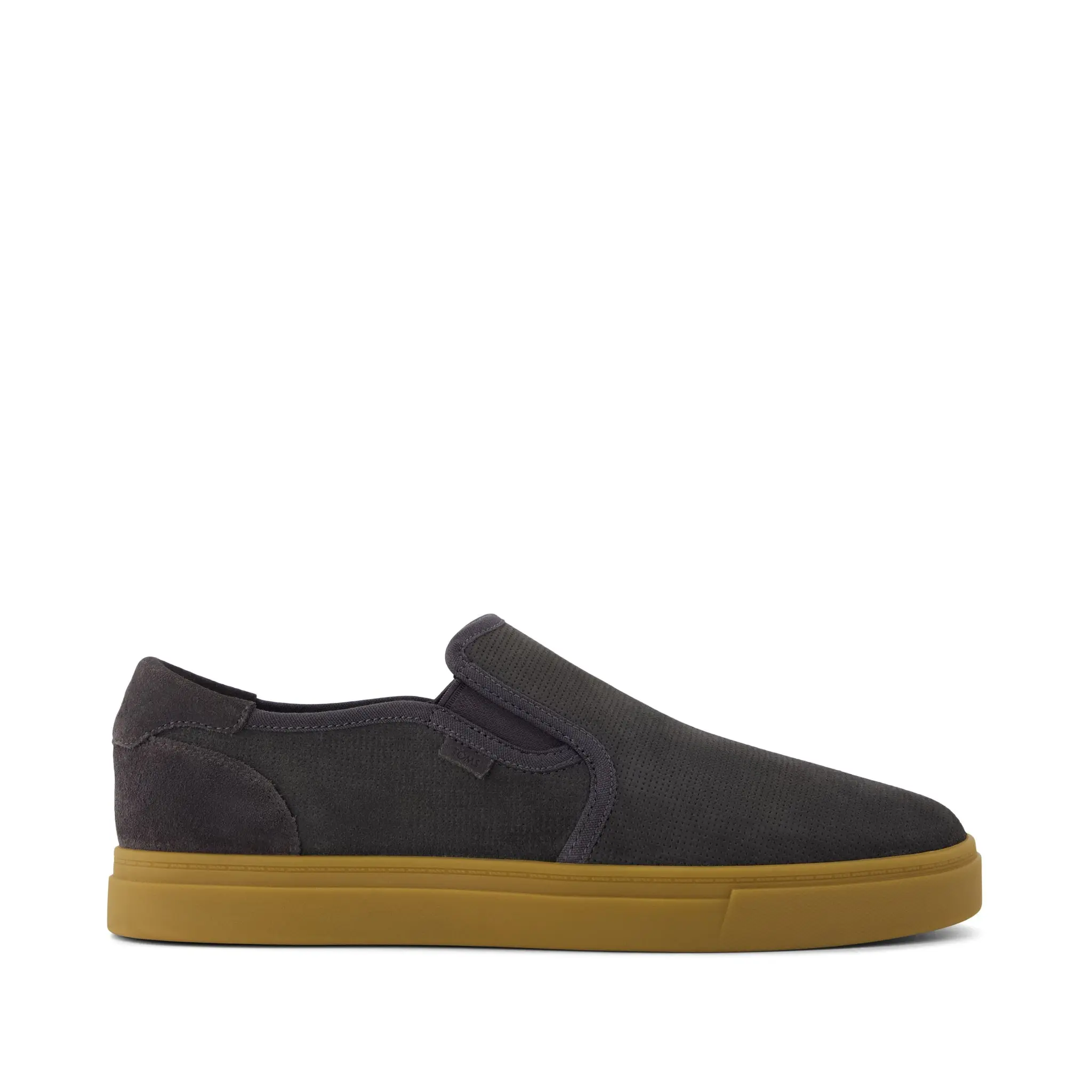 Mens Baja Slip On Sneaker Forged Iron Suede