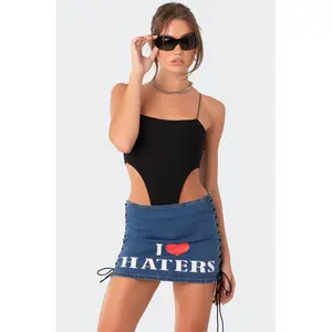 Camilla Ribbed High-Cut Bodysuit