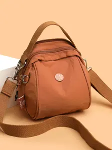 Fashionable Nylon Mini Backpack for Women, Multi-Color Options, Crossbody & Shoulder Bag, Practical Layers for Phone, Keys, Sunscreen