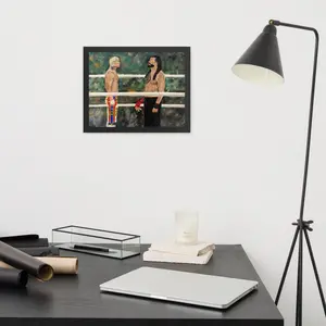 Cody Rhodes vs Roman Reigns Wrestlemania 40 Framed Photo Paper Poster