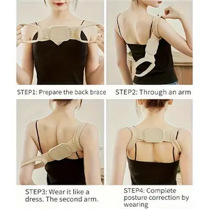 Adjustable posture correction waistband for both men and women - relieves lordosis, provides back support, machine wash only Adjustable Back Brace