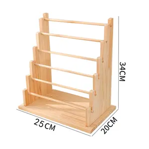 Solid wood multi-layer display stand, bracelet rack, watch, jewelry, night market, bracelet rack, headband, headband storage rack