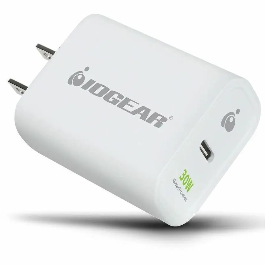 IOGEAR GearPower USB-C 30W Power Adapter, Fast Charger for Phones & Electronics Audio-Video Accessories