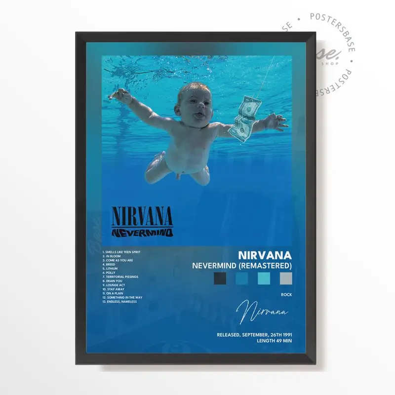 nirvana poster nevermind - TikTok Shop