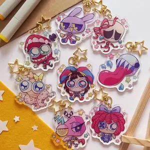 TADC Acrylic Keychains | Amazing Digital Circus | Pomni, Jax, Kinger, Caine, Ragatha, Gangle, Zooble, Bubble