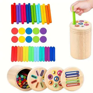 Puzzle Color Classification Tube, Cognition Cultivation, Hands-On Ability, Hand Eye Coordination, Family Interactive Games, Birthday Gifts