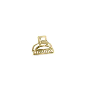 MINI METAL HAIR CLAW CLIP IN MATTE GOLD