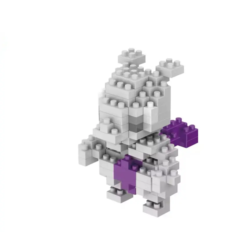 3 inch Mewtwo Nano Building Blocks Toy With Building Instructions