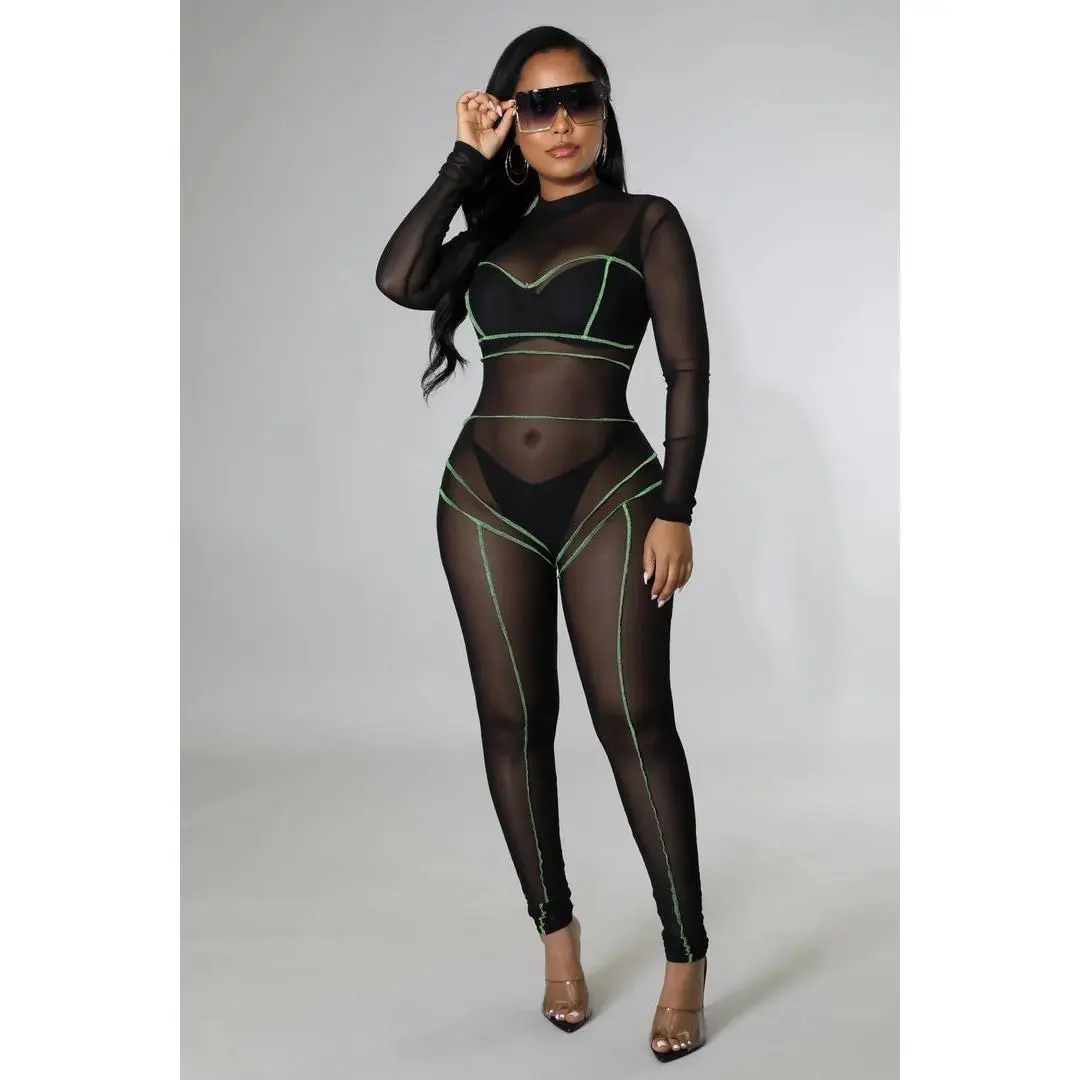 Giv'n Body - Sheer Jumpsuit