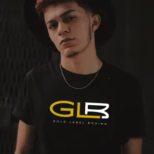 GLB T-Shirt - Crewneck Casual T-Shirt for Men in Tropical Style with Short Sleeves and Regular Fit