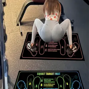 Non-Slip Training Mat for Squats Yoga Strength Training, Suitable for Wood Tile Cement Floors, Easy Clean Multifunctional Home Gym Pad, Gym Floor Mats, Exercise Mat