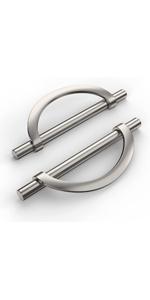 10 Pack Brushed Satin Nickel Cabinet Knobs, 1.2 Inch (30mm) Round Single Hole Drawer Pulls for Bathroom Cabinets & Dresser