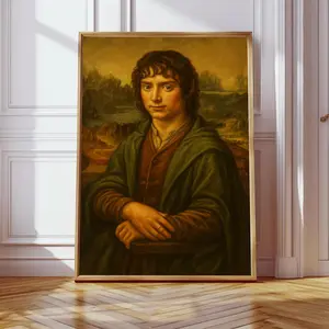 The Frodo Baggins Mona Trendy Funny Wall Art Poster Home Decor Wall decor