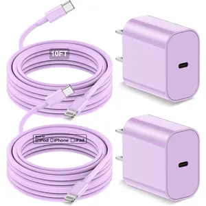 For iPhone 14  Charger, [MFi Certified] 10Ft&6Ft Long USB C to Lightning Cable,20W USB C Fast Charger Block for iPhone14 Pro Max/13/12Pro Max/11/11Pro Max/XS/XR/X/8Plus,iPad