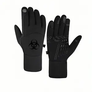 1 pair with Biohazard Warning SymbolBwinter gloves thermal gloves Touch Screen Touch Screen Compatible Outdoor Sports Ski Gloves Tactical Glove full finger gloves for men women Thick winter gifts