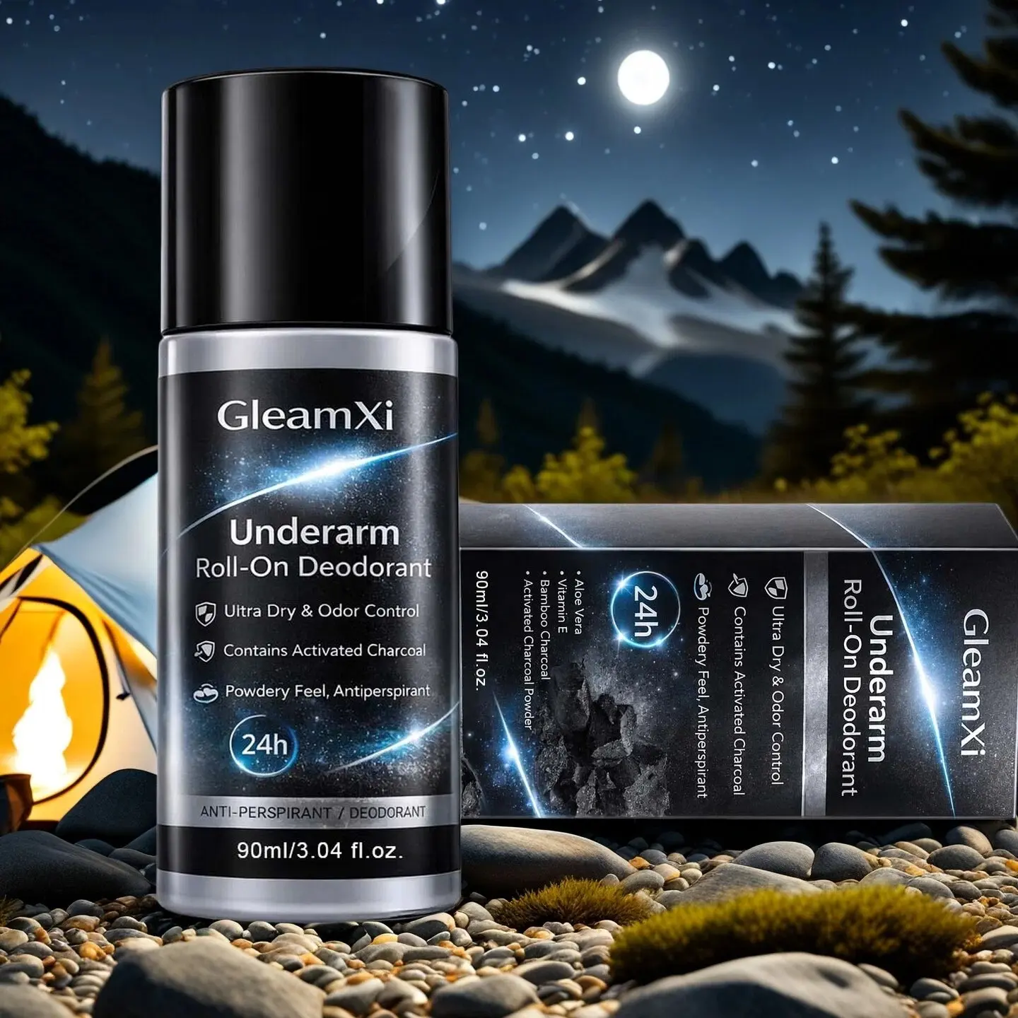 Charcoal Underarm Care Stick, Antiperspirant and Deodorant Stick, Long-Lasting Freshness, Alluring Fragrance, Gentle & Refreshing, Effective Odor Removal, Korean Skincare