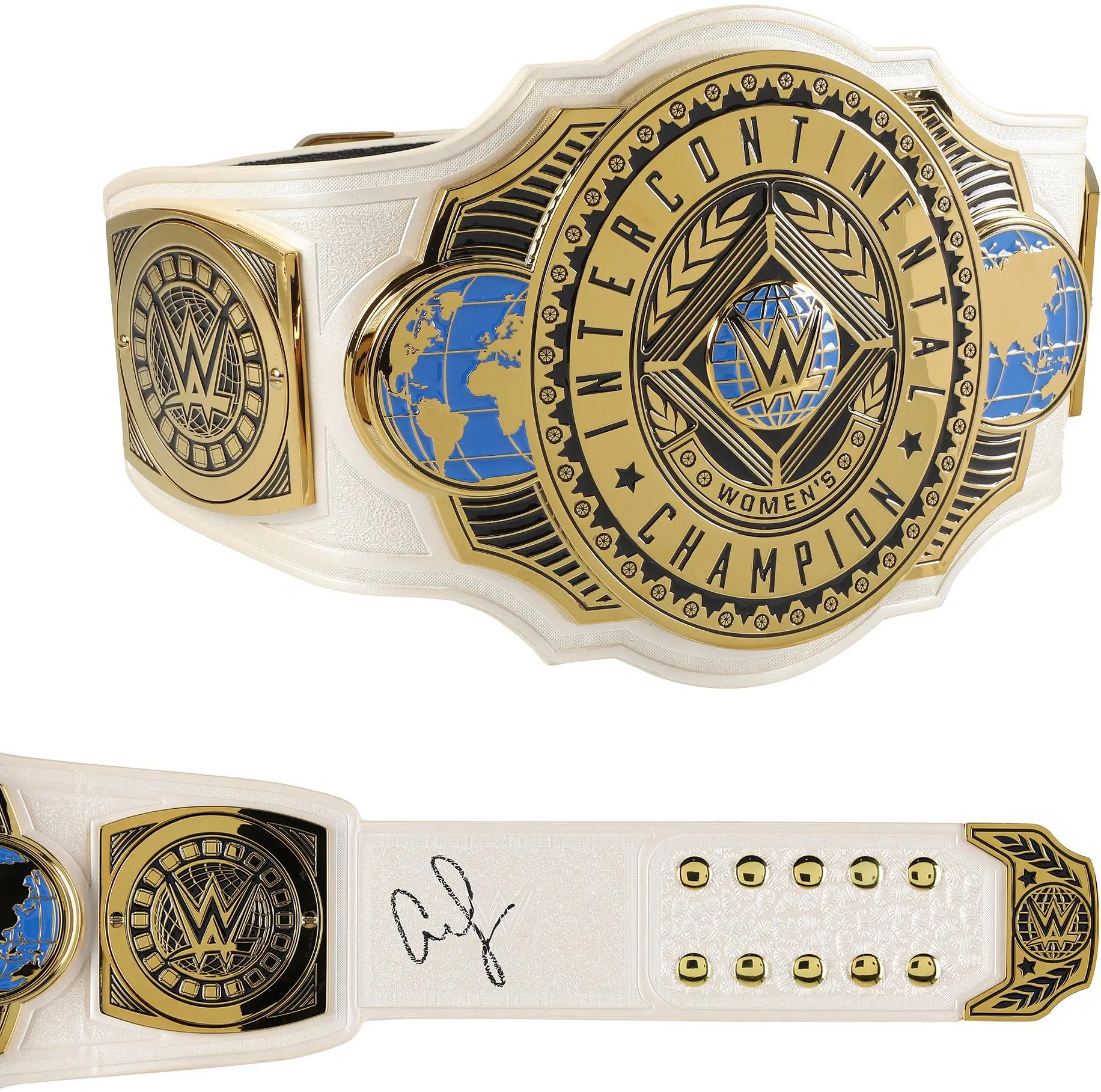 AJ Lee WWE Autographed Women's Intercontinental Championship Replica Title Belt - Fanatics Authentic Certified