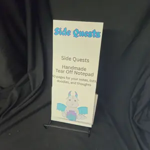 Side Quests – Tear-Off Notepad for Adulting & Adventur