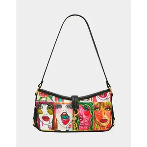 Betsey Johnson FACES SHOULDER BAG MULTI