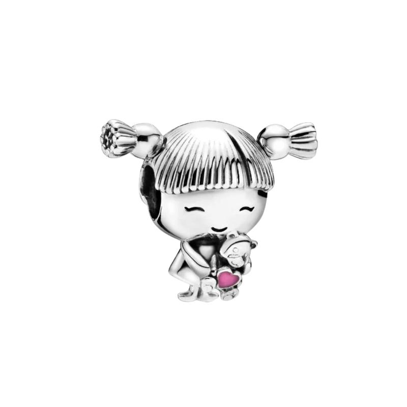 Boy & Girl Mother Theme Charms – 925 Sterling Silver Charms for Bracelets