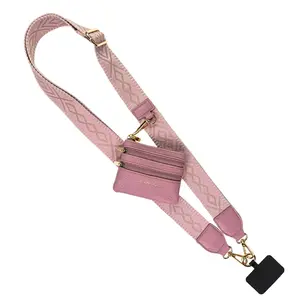 Clip & Go Strap w/Zippered Pouch Classic Collection, removable, adjustable, cross body shoulder strap can be convert into Wristlet