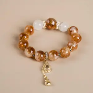 Citrine Clear Quartz Bracelet