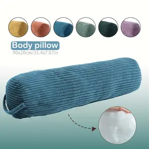 Striped Long Pillow for Side Sleepers, Large Size with Handle, Multi-Color Options, Comfortable Bed Pillow for Bedroom Use