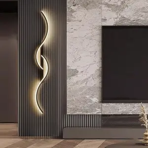 Modern LED Wall Light with Remote Control, Adjustable Dimmable Lamp for Living Room Bedroom Office Restaurant Indoor Decoration, Led Lighted