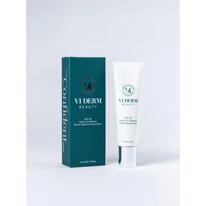 SPF 50 Daily UV Defense Broad Spectrum Sunscreen Lightweight Silky Chamomile Aloe Green Tea