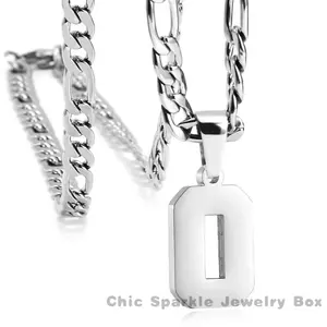 Men's and Athlete Stainless Steel  Digital Necklace  Jewelry