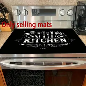 Kitchen Decorative Rubber Stove Protector, Heat Resistant, Non-Slip, Water Absorbent, Easy Clean, Oven Pad, Refrigerator Pad, Kitchen Counter Protector
