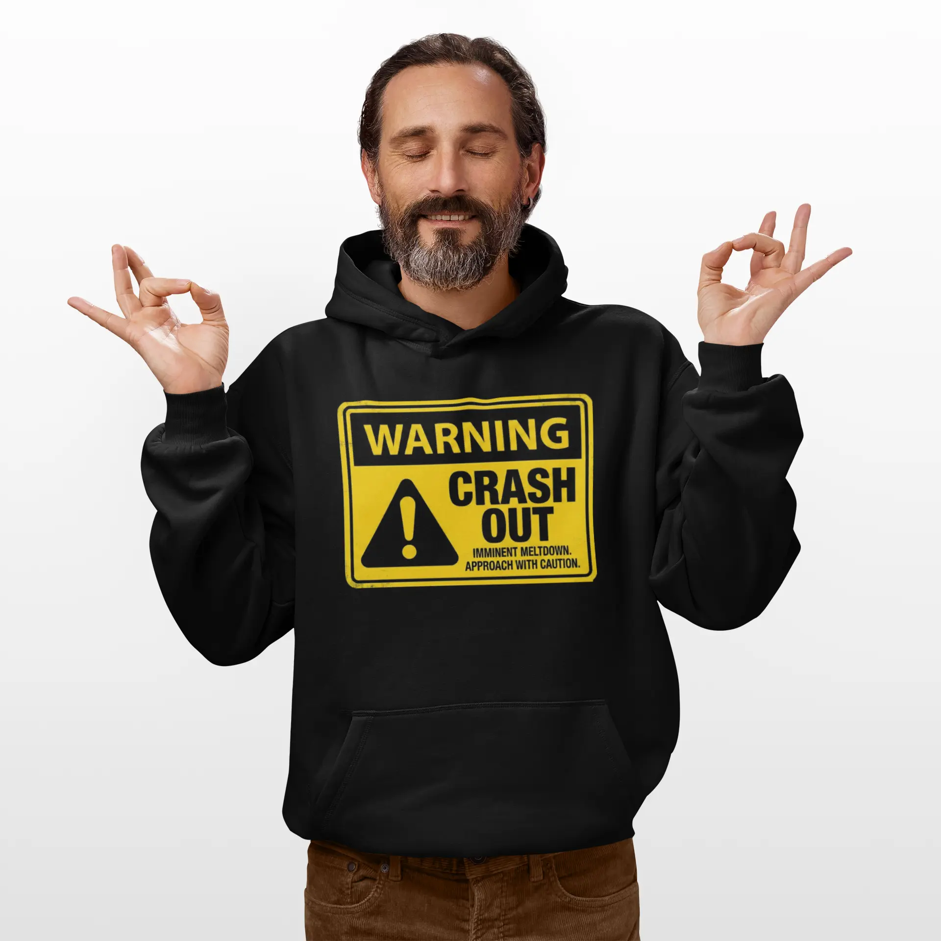 Warning Crash Out Goody Hoodie | Funny Graphic Hoodie