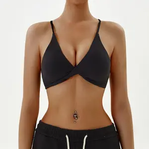 Cross Back Straps Fitness Bra