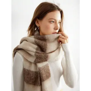 NEW Luxury Winter Thick Warm Scarf Women Cashmere Shawl and Wraps Pashmina Neckerchief Bufanda Female Long Tessel Echarpe 2024(Sheets)