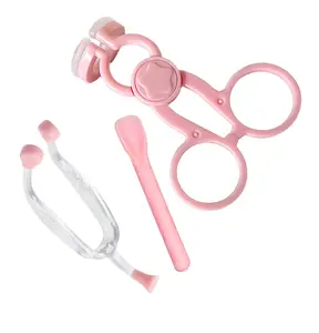 4-Piece Contact lens Applicator Set in Design,Comfortable Grip for Easy Lens Handling.Beginner-Friendiy Support Tools