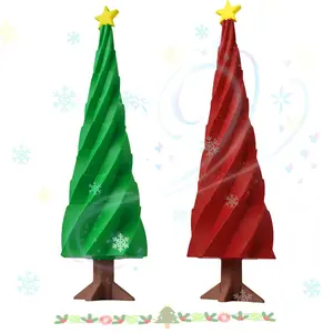 3D-Printed Christmas Tree with Adjustable Height Christmas Tree Ornament Toy Ideal for Gift Giving mini fidget animal great gift flexible joint animal doll statue desk shelf middle finger surprise santa claus figurine italian brainrot toy