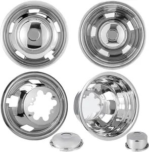 4 fits DODGE RAM 3500 2003-2018 17" 8 Lug 5 Hand Holes Dually Wheel Simulators Dual Skins Liners