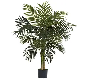 4' Golden Cane Palm Tree by Nearly Natural