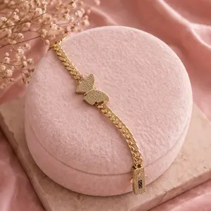 Butterfly Cuban Link Bracelet – Elegant Style