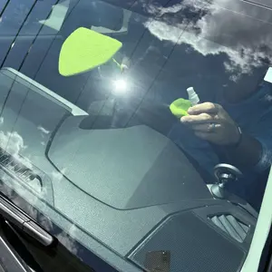 Windshield Cleaning Tool, Microfiber Car Window Cleaner with 4 Reusable and Washable Microfiber Pads and Extendable Handle
