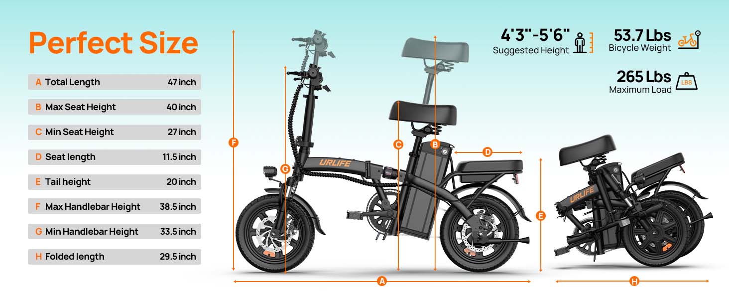 500W Peak Motor Folding Electric Bike for Adults 14" Portable Commuter ebikes 20MPH 40-Mile Range UL 2849 Certified Mini Bikes for Teens 500W Peak Motor Folding Electric Bike for Adults 14" Portable Commuter ebikes 20MPH 40-Mile Range UL 2849 Certified Mini Bikes for Teens
