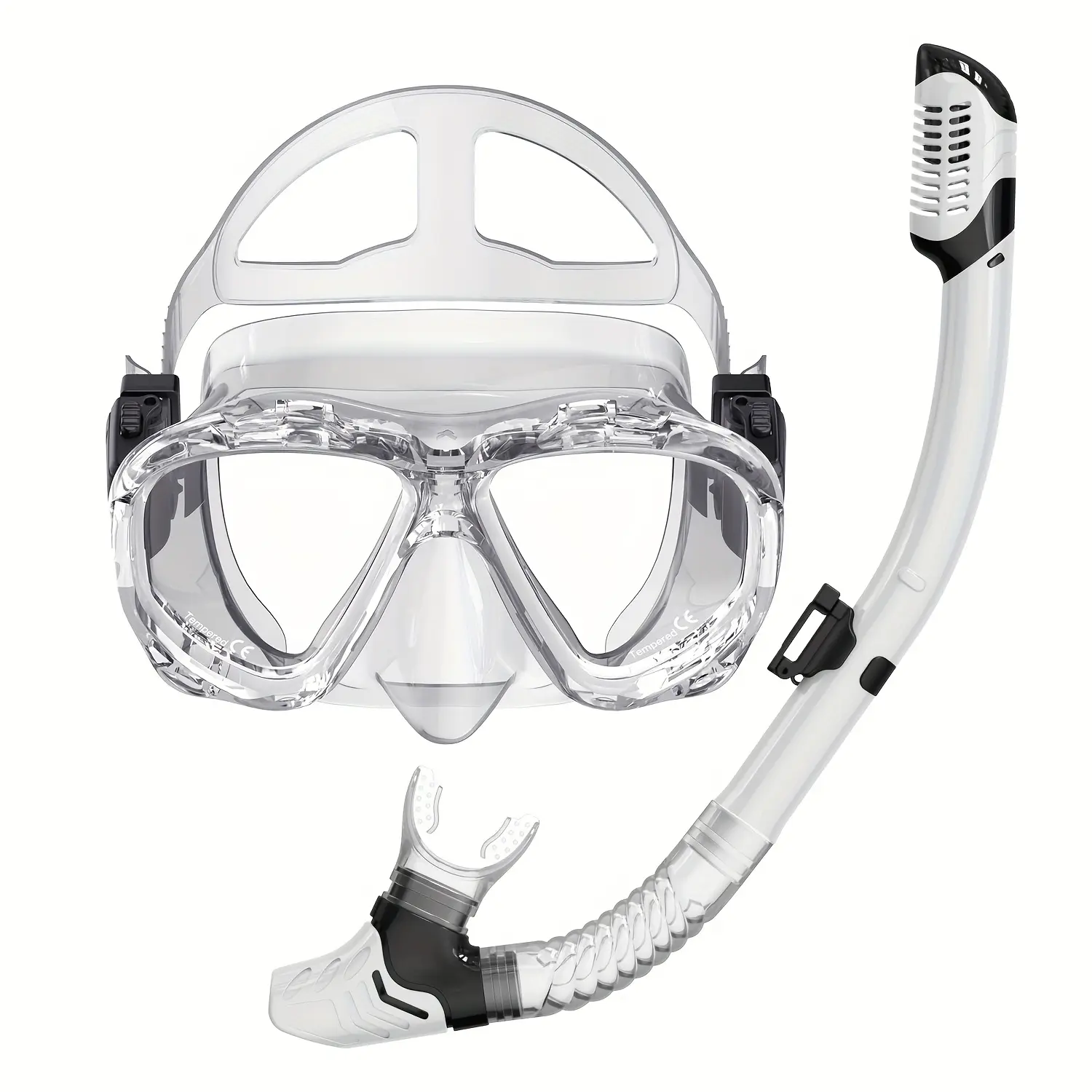 1 Professional Wide-View Snorkel Mask & Goggles – Anti-Fog, Clear Visibility, Comfortable Fit, Easy Breathing, Durable Construction – Ideal for Recreational Scuba Divers, Snorkeling Gear