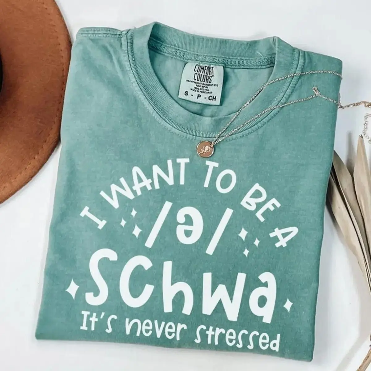 Comfort Colors Schwa T-Shirt For Reading Teacher, Linguistic Educator Tee For Dyslexia And Literacy Tutor Gift For Daily Wear, Apparel Made In The USA , By Legacy Graphic